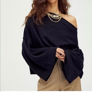 Free People Bunny Tee Pullover Long Sleeve